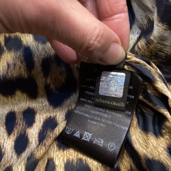 Roberto Cavalli Brown Down Puffer Jacket - Size XS-S - Picture 5 of 10